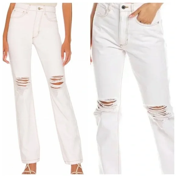 NWT WEWOREWHAT Icon Jean Stretch Twill Denim, size 27 - Picture 1 of 13